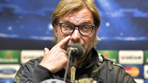 Borussia Dortmund coach Juergen Klopp