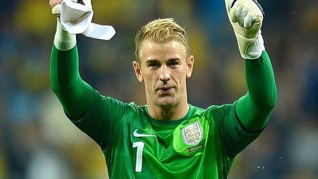 England goalkeeper Joe Hart