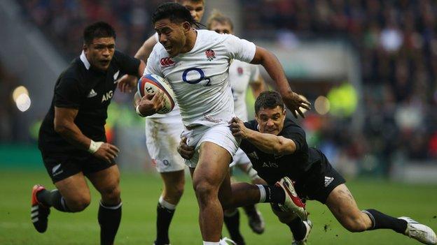 Dan Carter and Manu Tuilagi