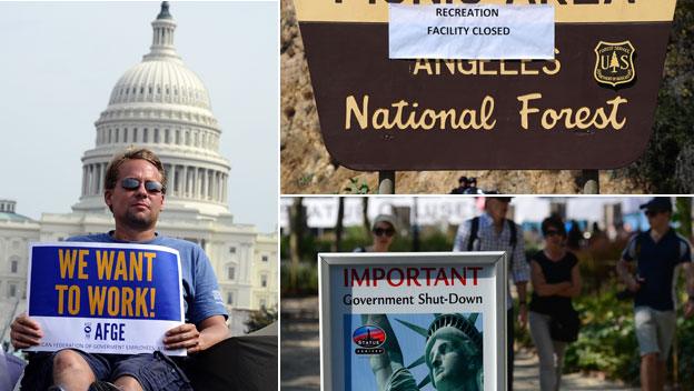 Clockwise from left: US Capitol, Angeles Nat Forest in LA, Statue of Liberty