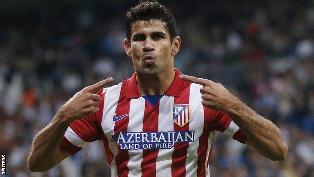 Atletico Madrid's Diego Costa