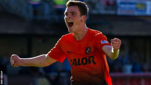 Dundee United full-back Andrew Robertson