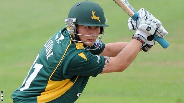 Scott Elstone playing for Notts