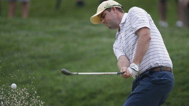 Marc Leishman in action at the Presidents Cup