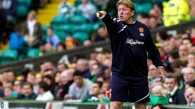 Motherwell manager Stuart McCall