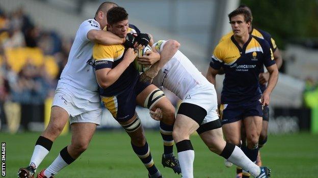 Worcester struggled to find a way past the Newcastle defence