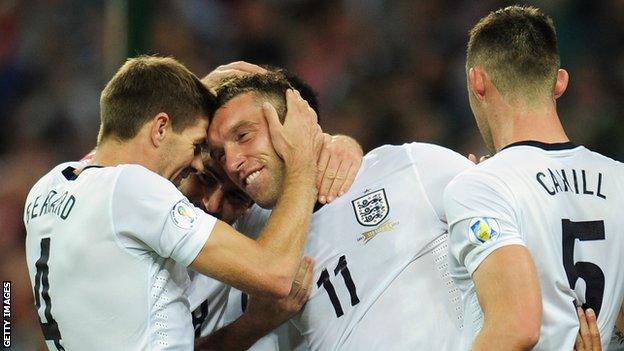 England celebrate