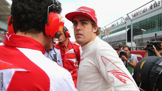 Fernando Alonso looks sets to lose out on the world title