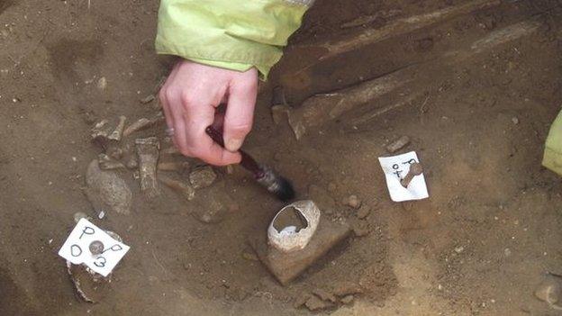 Duck egg and skeleton, Barber's Point, Aldeburgh