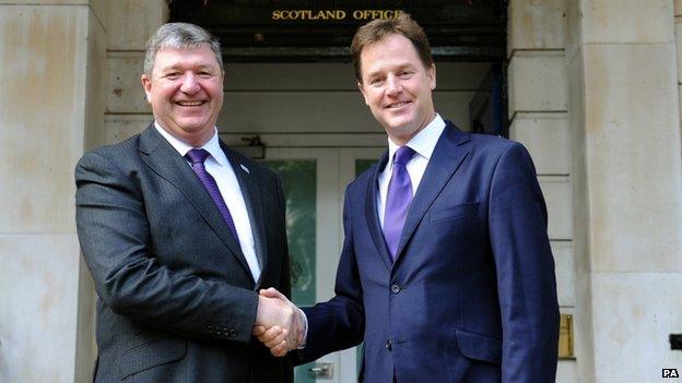 Alistair Carmichael and Nick Clegg