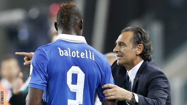 Italy striker Mario Balotelli