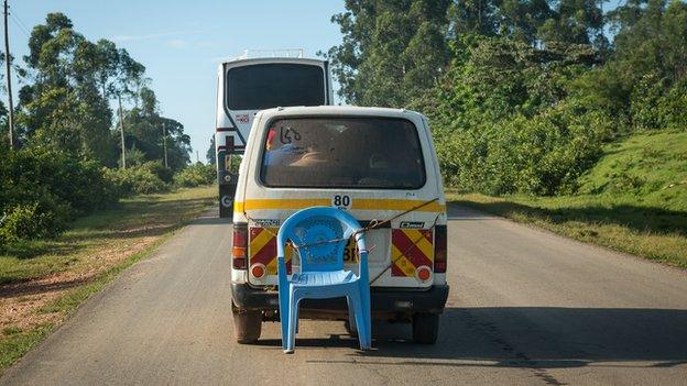 Matatu with chair