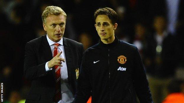 David Moyes and Adnan Januzaj