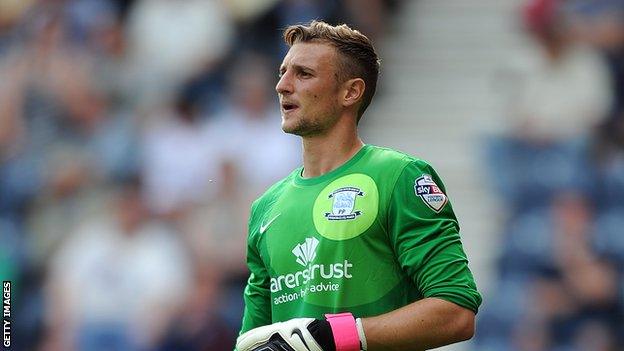 Preston North End goalkeeper Declan Rudd