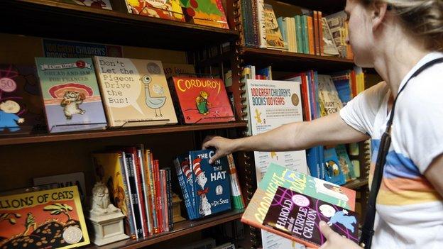 A shelf of books