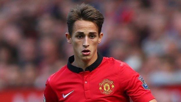 Manchester United midfielder Adnan Januzaj