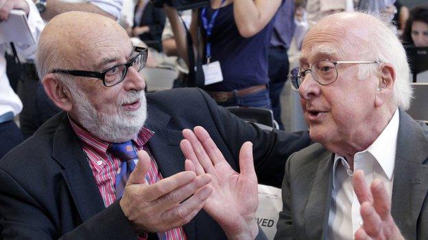 Peter Higgs and Francois Englert