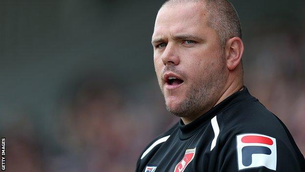 Morecambe manager Jim Bentley