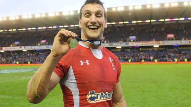 Sam Warburton after his man of the match performance for Wales against Scotland.