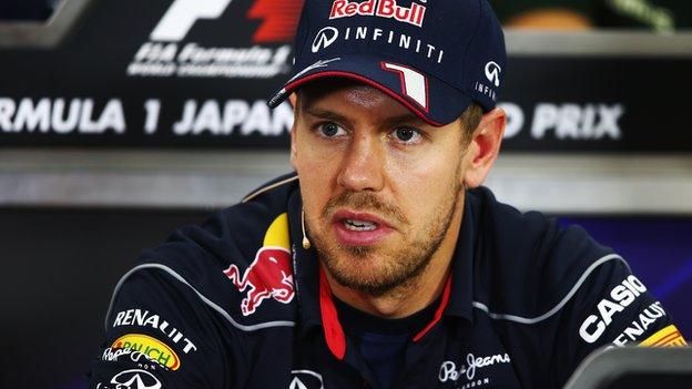 Red Bull driver Sebastian Vettel