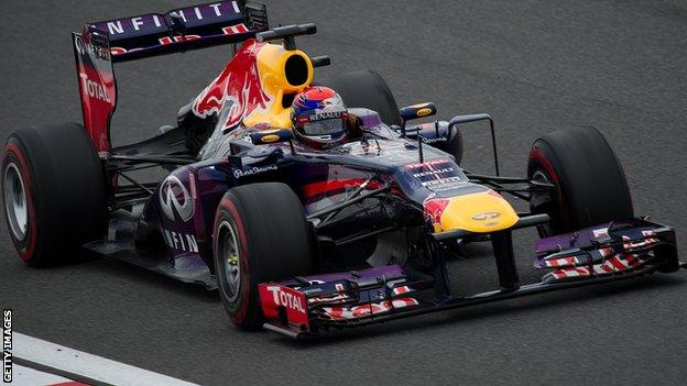 Red Bull driver Sebastian Vettel