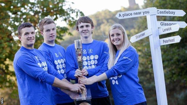 Athletes Russell Weir, Marc Austin, Ross Murdoch and Beverly Campbell