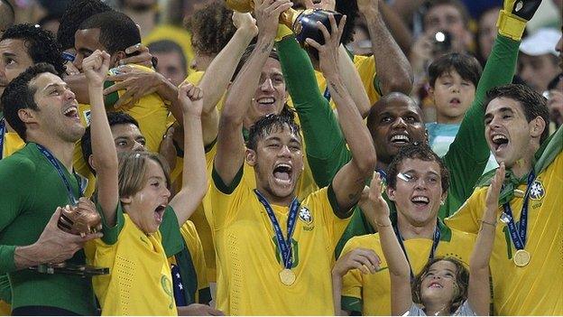 Brazil lift the Confederations Cup