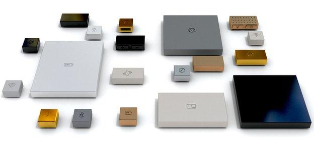 The components of Phonebloks