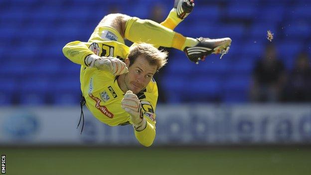 Tranmere Rovers goalkeeper Owain Fon Williams