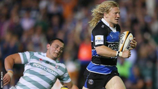 Tom Biggs playing for Bath