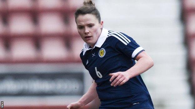 Scotland midfielder Jo Love