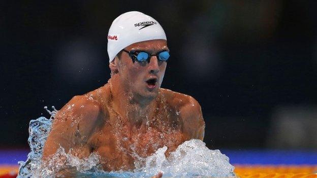 Michael Jamieson won silver in the Men's 200m breaststroke in Moscow