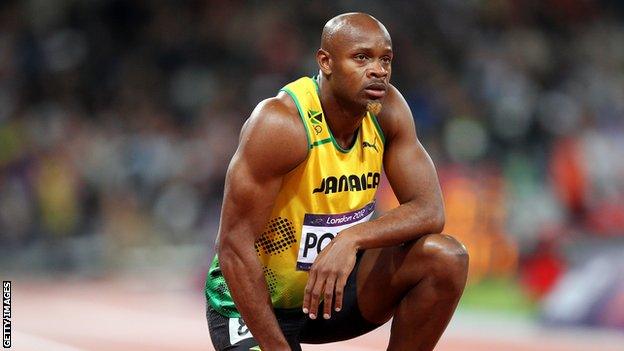 Jamaican sprinter Asafa Powell has tested positive for a banned substance