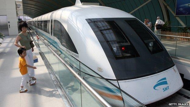 Magnetic levitation train, Shanghai