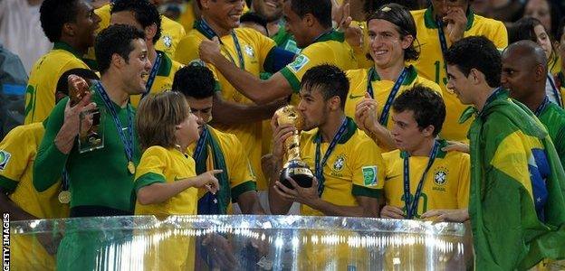 Neymar lifts Confederations Cup