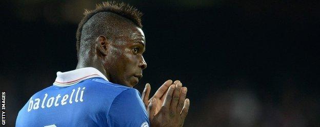 Italy striker Mario Balotelli