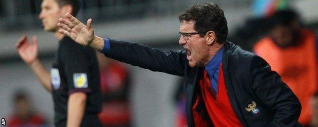 Russia coach Fabio Capello