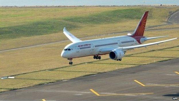 Air India Dreamliner (Boeing 787) aircraft in August 2013