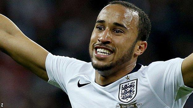 England winger Andros Townsend