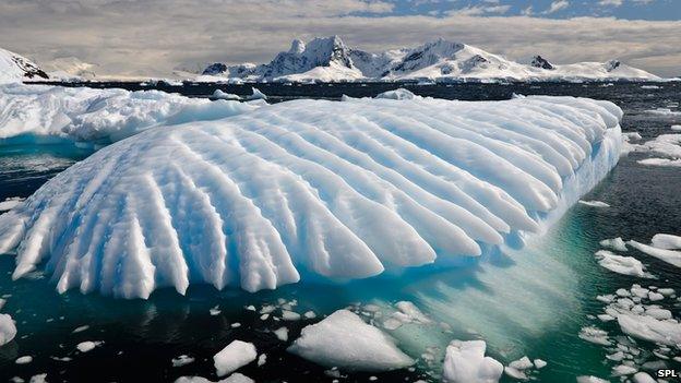 Icebergs in Antarctica