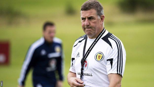 Scotland assistant manager Mark McGhee