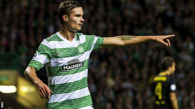 Celtic defender Mikael Lustig