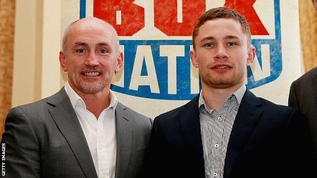 Barry McGuigan and Carl Frampton