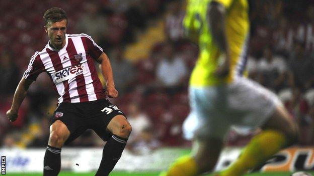 Luke Norris scores against AFC Wimbledon