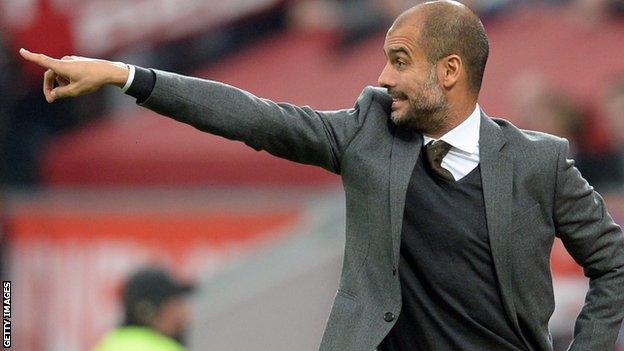 Bayern Munich boss Pep Guardiola