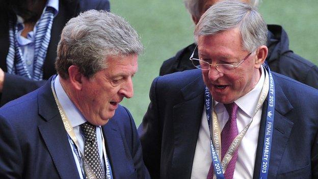 Roy Hodgson and Sir Alex Ferguson