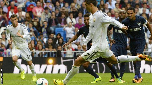 Real Madrid v Malaga - Cristiano Ronaldo