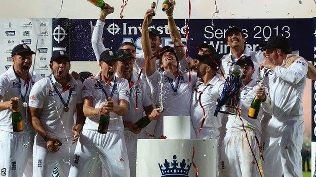 England celebrate