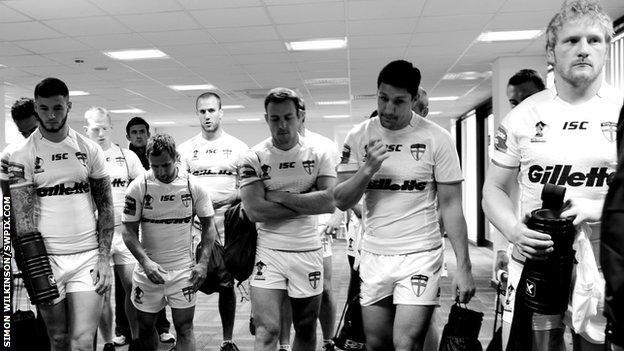 England players preparing for a training session ahead of the World Cup