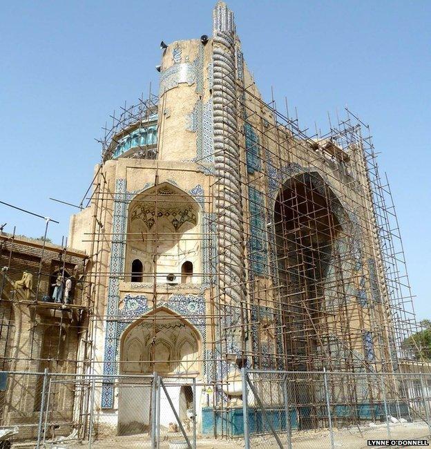 The 15th Century Khwaja Parsa Mosque in Balkh, Afghanistan